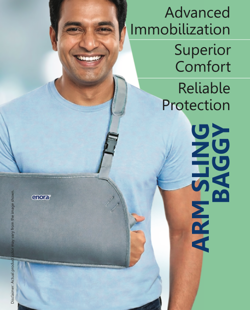 enora Pouch Arm Sling Baggy - Adjustable Soft Shoulder Immobilizer